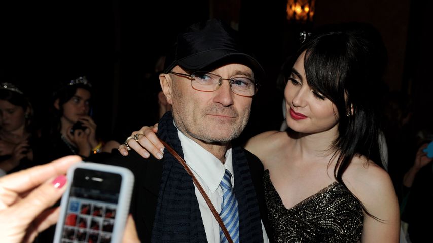 Phil Collins und seine Tochter Lily Collins, Los Angeles 2012