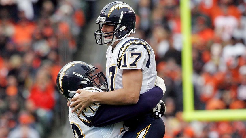 Philip Rivers und Shane Olivea im November 2006