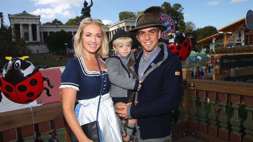 Seltenes Foto: Philipp Lahm total verliebt mit Frau Claudia
