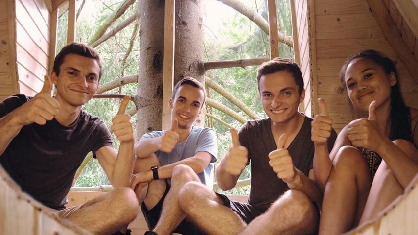 Philipp Mickenbecker, Erik Westphal, Johannes Mickenbecker und Janet