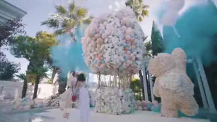 Philipp Pleins Gender-Reveal-Party im Januar 2022