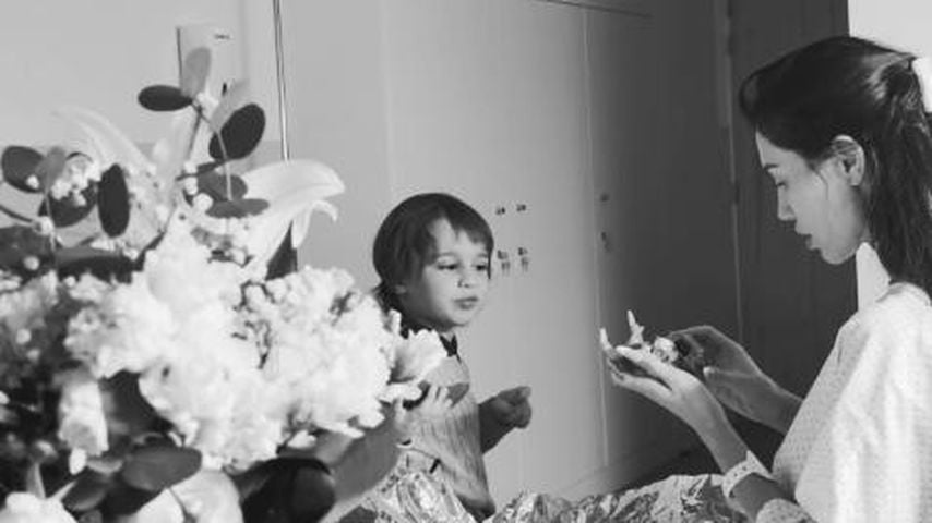 Philipp Pleins Kinds und Partnerin Andreea Sasu, April 2026