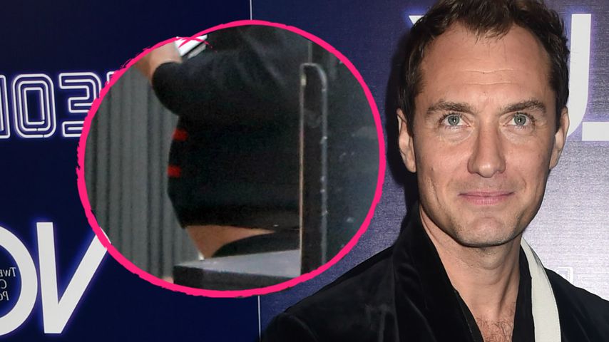 Frau Phillipa mit Babybauch: Jude Law wird offenbar Vater