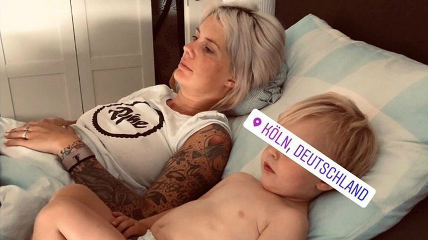 Pia Tillmann und Sohn Henry, Juli 2019
