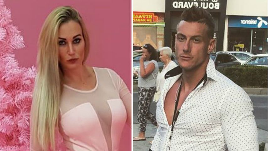Collage: Pia und Calvin, Paar bei "Temptation Island" 2020