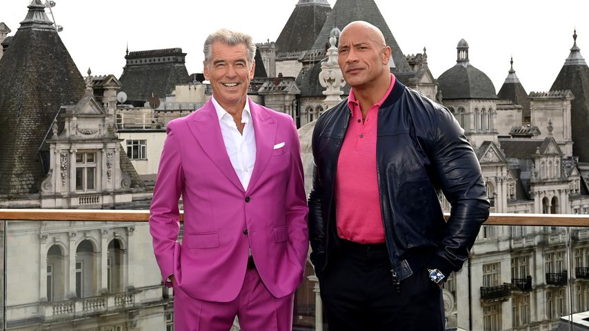 Pierce Brosnan und Dwayne Johnson, Oktober 2022