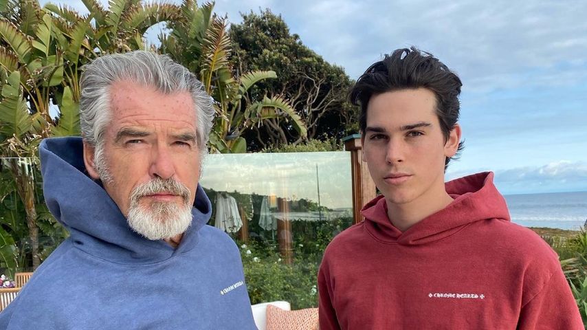 Pierce und Paris Brosnan im Mai 2021