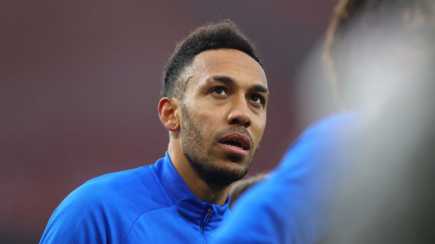 Pierre-Emerick Aubameyang vor einem Europa-League-Spiel im März 2021