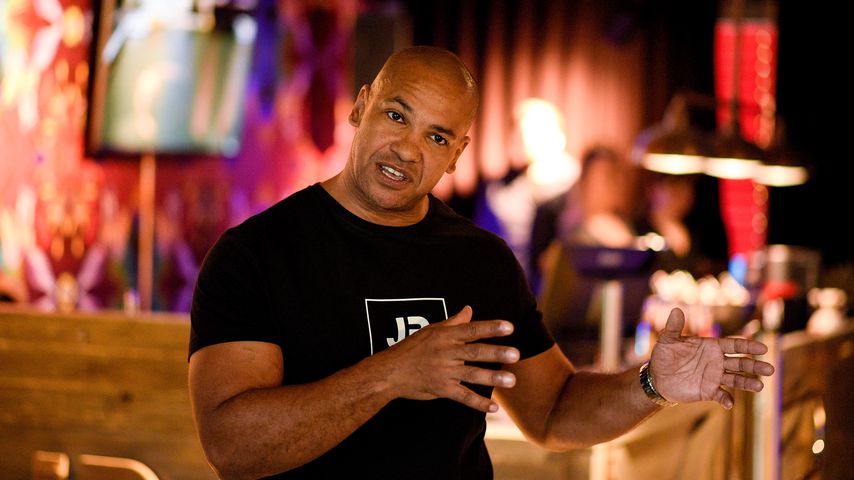 Pierre Geisensetter beim Opening von John Reed Fitness in Bonn