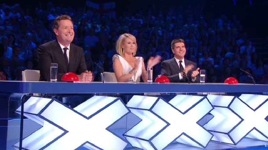 Piers Morgan, Amanda Holden und Simon Cowell bei "Britain's Got Talent" am 5. Juni 2010