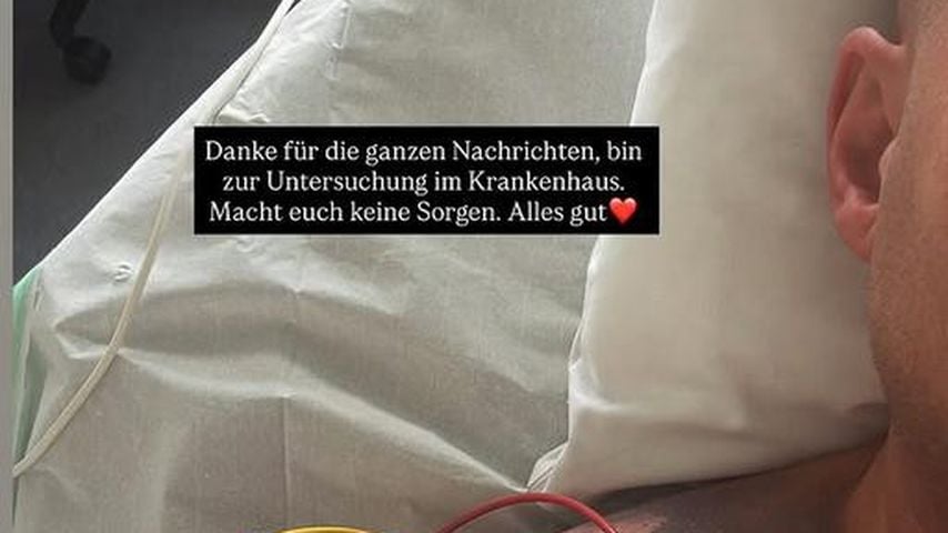 Sänger Pietro Lombardi meldet sich aus dem Krankenhaus, Screenshot 2025.