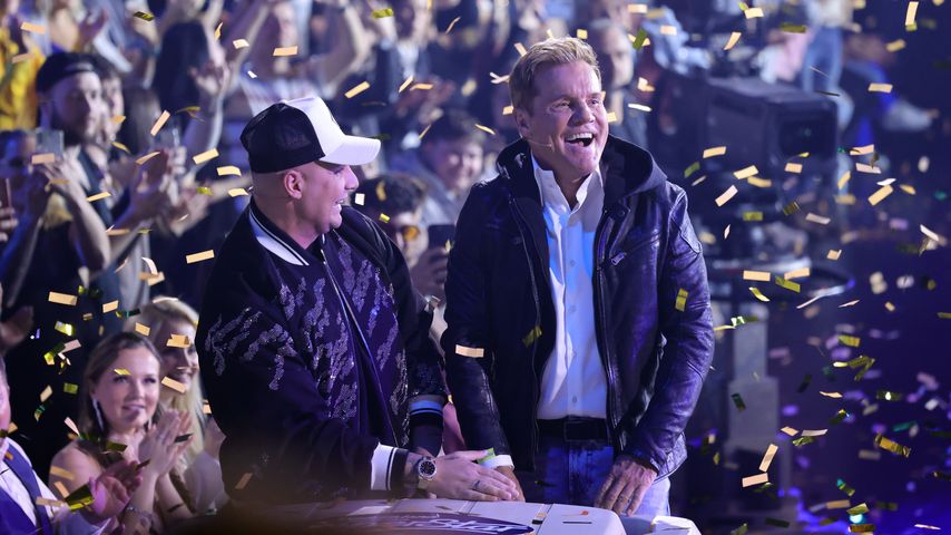 Pietro Lombardi und Dieter Bohlen im April 2023