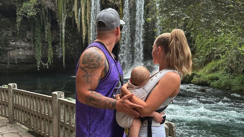 Pietro Lombardi und Laura Maria Rypa mit Baby Leano im September 2023