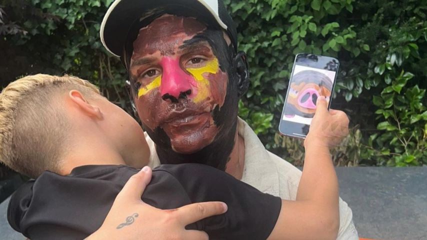 Pietro Lombardi und sein Sohn Alessio im Juni 2023