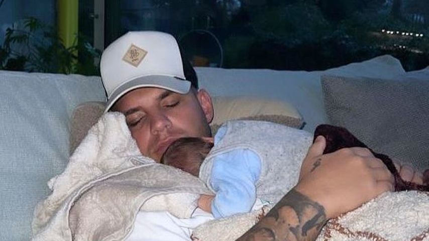 Pietro Lombardi und sein Sohn Leano, im Januar 2023