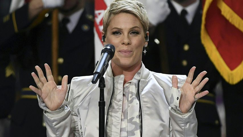 Pink beim Super Bowl in Minneapolis im Februar 2018