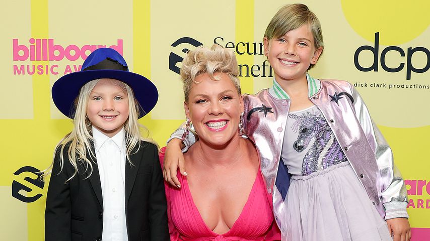 Pink mit ihren Kindern Jameson Moon und Willow Sage, Mai 2021
