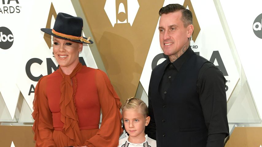 Pink und Carey Hart mit ihren beiden Kinds Jameson und Willow, 2019