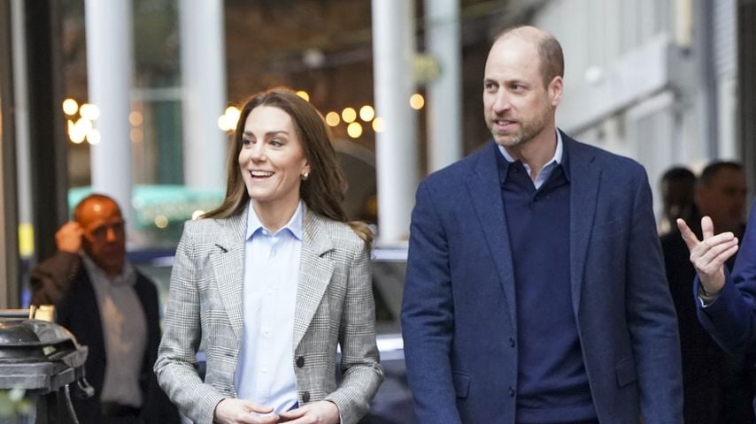 Pinzessin Kate und Prinz William am Borough Market in London