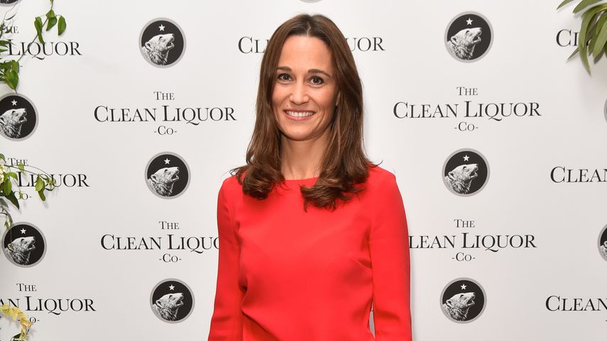 Megastylish im Monochrom-Look: Pippa Middleton ganz in Rot