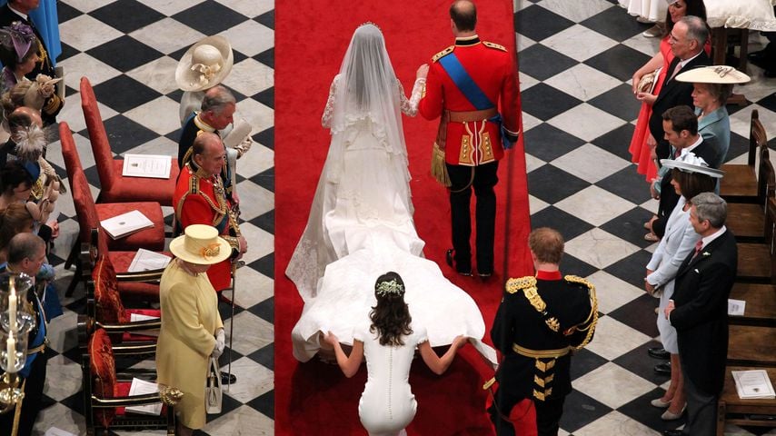 Herzogin Kate, Prinz William, Pippa Middleton und Prinz Harry