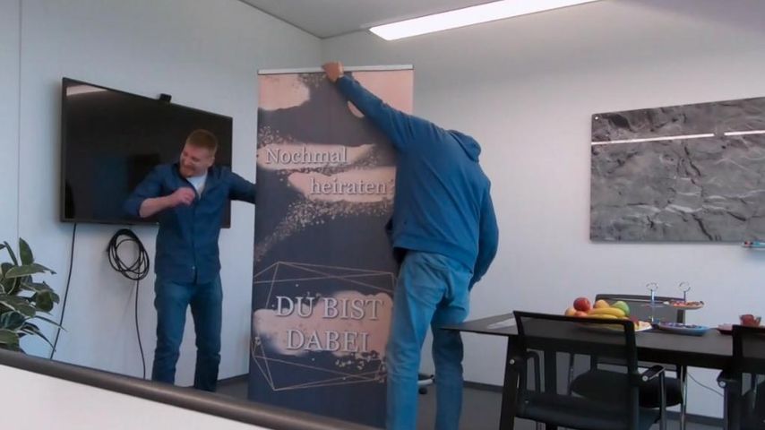 Plakat zum "Hochzeit auf den ersten Blick"-Match für Oliver