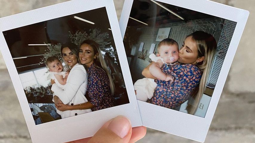 Christin Kaeber mit ihrer Tochter Nia und Schwester Liz