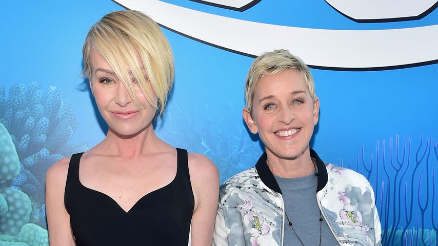 Portia de Rossi und Ellen DeGeneres nebeneinander