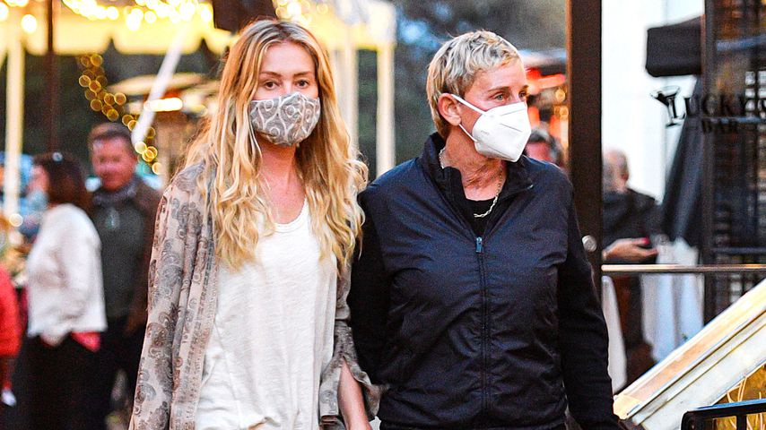 Händchenhaltend: Ellen DeGeneres mit Portia in Montecito