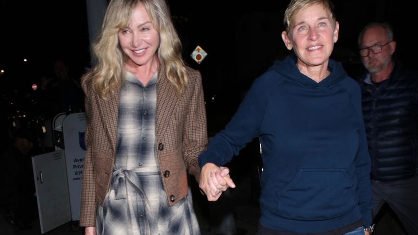 Ellen DeGeneres turtelnd mit ihrer Portia de Rossi gesichtet