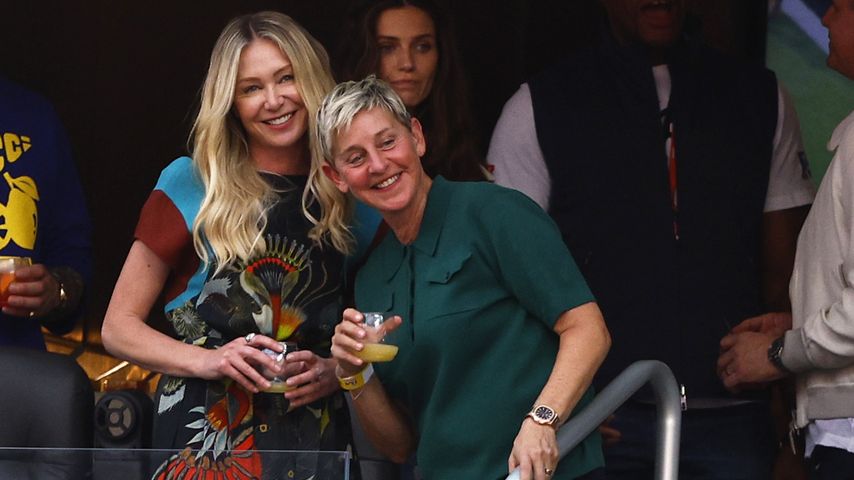 Portia de Rossi und Ellen DeGeneres beim Super Bowl 2022
