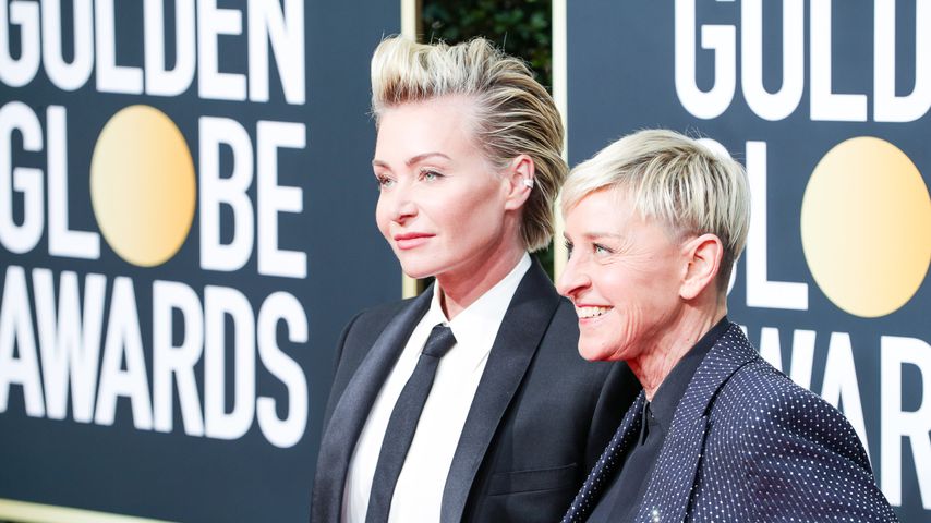 Portia de Rossi und Ellen DeGeneres  bei den Golden Globes 2020
