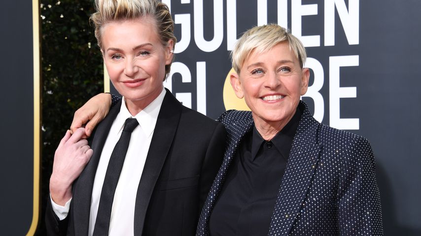 Portia de Rossi und Ellen DeGeneres bei den Golden Globes in Beverly Hills im Januar 2020