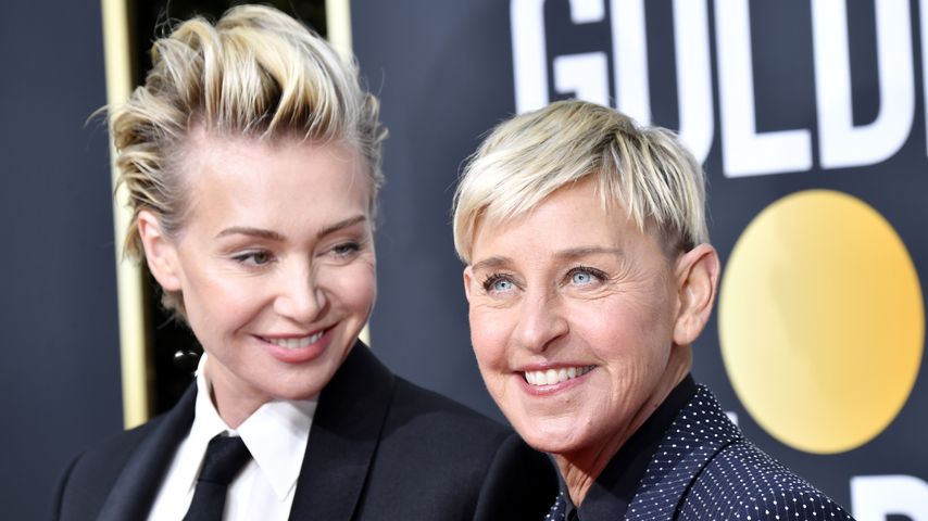 Portia de Rossi und Ellen DeGeneres bei den Golden Globes 2020