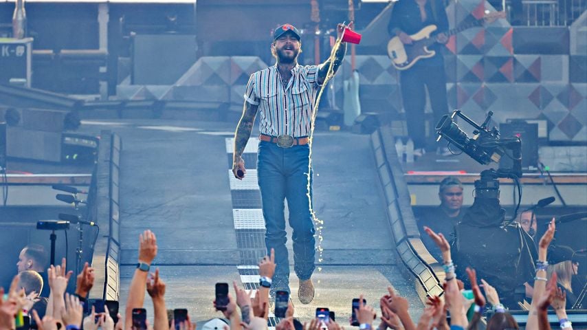 Post Malone bei seinem Konzert in der Wuhlheide in Berlin, August 2025