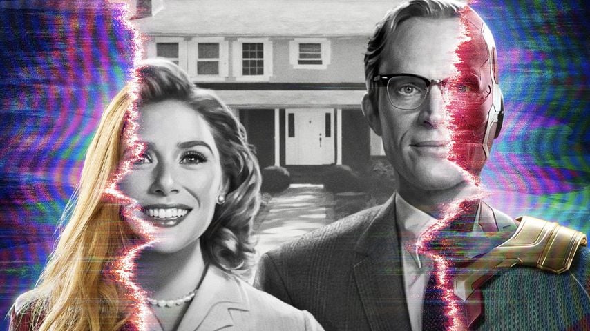 Poster von "WandaVision" mit Elizabeth Olsen und Paul Bettany