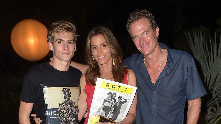 Presley Gerber, Cindy Crawford und Rande Gerber, 2017