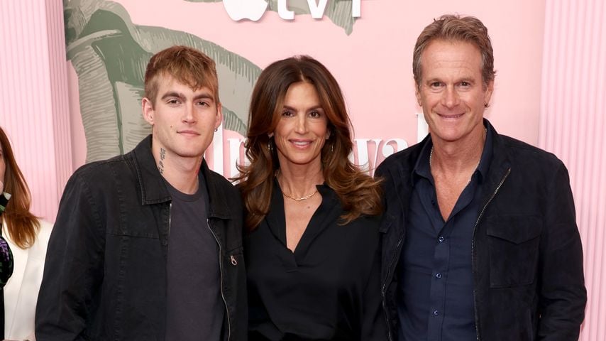 Presley Gerber, Cindy Crawford und Rande Gerber, März 2024