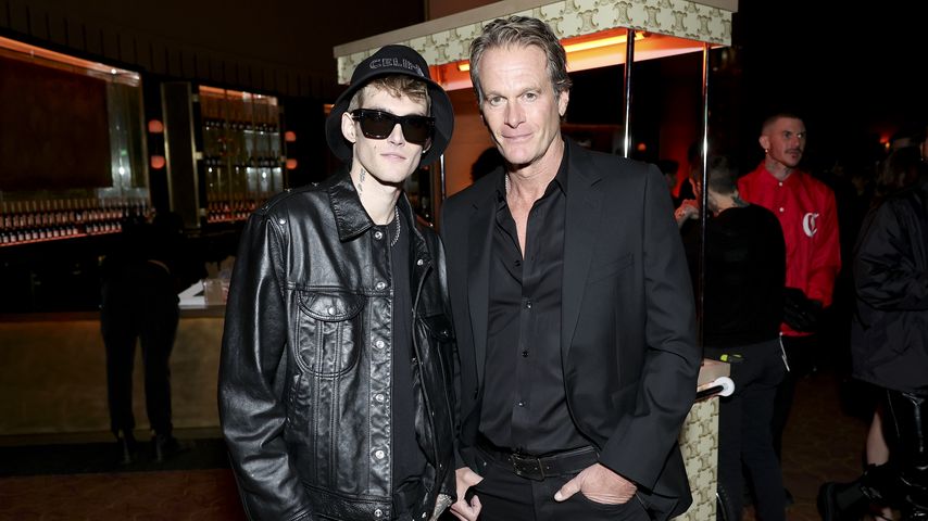 Presley Gerber mit seinem Vater Rande Gerber