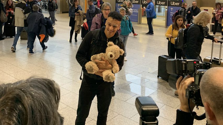 Prince Damien am Frankfurter Flughafen, Januar 2020
