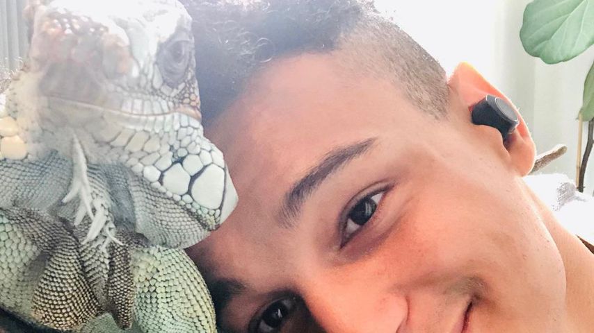 Prince Damien und sein Leguan Petro