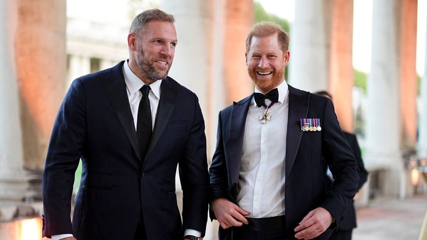 Bei den Invictus Spirit Awards in Greenwich: Prince Harry, Duke of Sussex, mit James Haskell