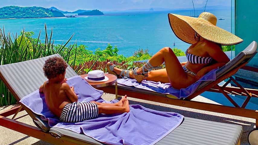 Collage: Prince Thompson und Jordan Craig im Urlaub