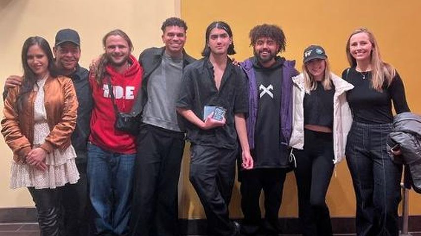 Prince und Blanket Jackson mit Freunden