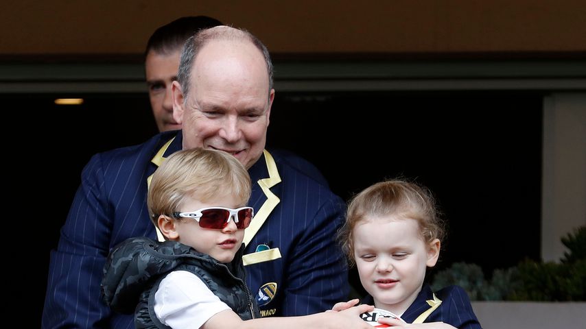 Fürst Albert II., Prinz Jacques und Prinzessin Gabriella