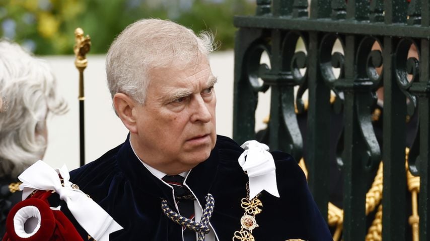 Prinz Andrew während der Krönung von König Charles III.