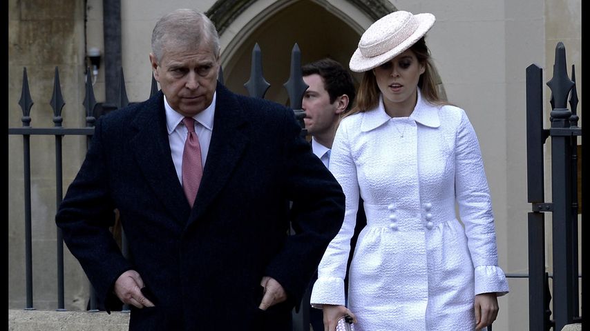 Prinz Andrew und Prinzessin Beatrice im April 2018