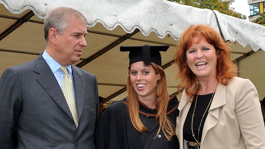 Prinz Andrew, Prinzessin Beatrice und Sarah Ferguson, 2011