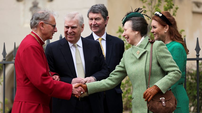 Prinz Andrew, Sarah Ferguson, Prinzessin Anne und Timothy Laurence, im März 2024