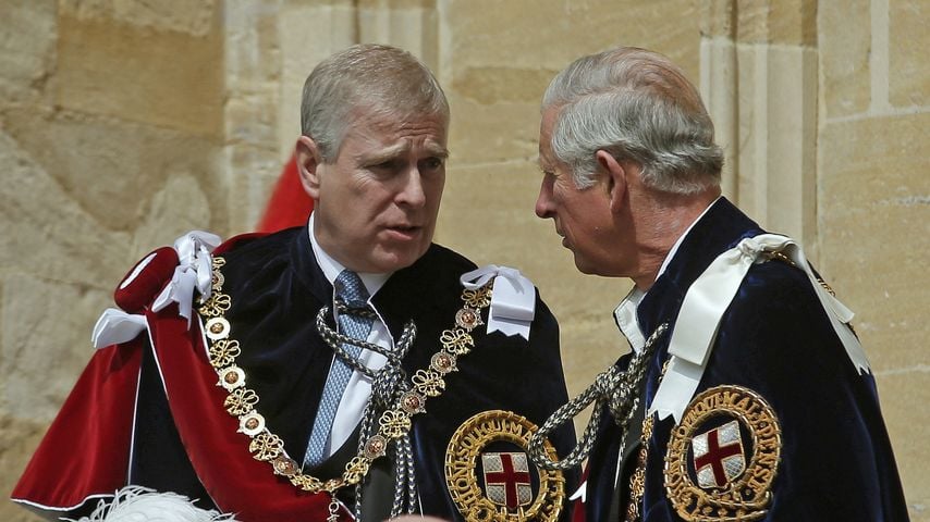 Prinz Andrew und König Charles im Juni 2015